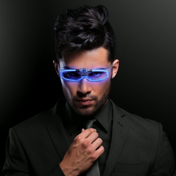 FlashingBlinkyLights 80s Style Party Shades With  Sound Activate LED Lights
