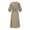 Khaki, variant on SMihono Vintage 1950s Christmas Dresses for Women Elegant Patchwork Cocktail Dress Long Sleeve Crewneck Swing Flare Xmas Party Gowns Army Green M