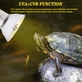 thumbnail image 3 of Bombillas UVA y UVB, lámpara para reptiles, lámpara de calor para tortugas con base larga, rotación de 360° para reptiles y anfibios, 3 of 5