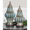 thumbnail image 2 of Uttermost Fatima 2 Piece Sky Blue Decorative Urns Set in Sky Blue, 2 of 2