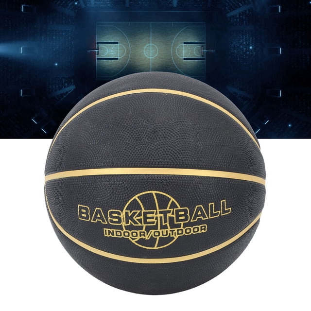 Rubber Basketball, Training Wear Resistance Safe Easy Grip Teenager Rubber Basketball For School