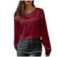 thumbnail image 3 of Tops para mujer,Blusa informal de manga larga para mujer, cuello redondo, poliéster, largo regular, para uso diario, sopatenor, 3 of 9