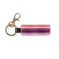 thumbnail image 3 of Keychain 6×3.1×1inpu Leather With Delicate Touch And Strong Recognition Is Used For Daily Travel, Work And Picnic Purplish Red Stripe_82927_2, 3 of 8
