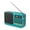 Blue, variant on Portable FM Radio for Seniors, Bluetooth Digital Music Player with TF Card USB, LED Flashlight, Rechargeable