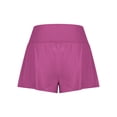 thumbnail image 6 of Wiyuqeen Womens Crossover High Waist Shorts Comfy Wide Leg Baggy Yoga Shorts Soft Trendny High Rise Running Athletic Shorts Under $10, 6 of 7