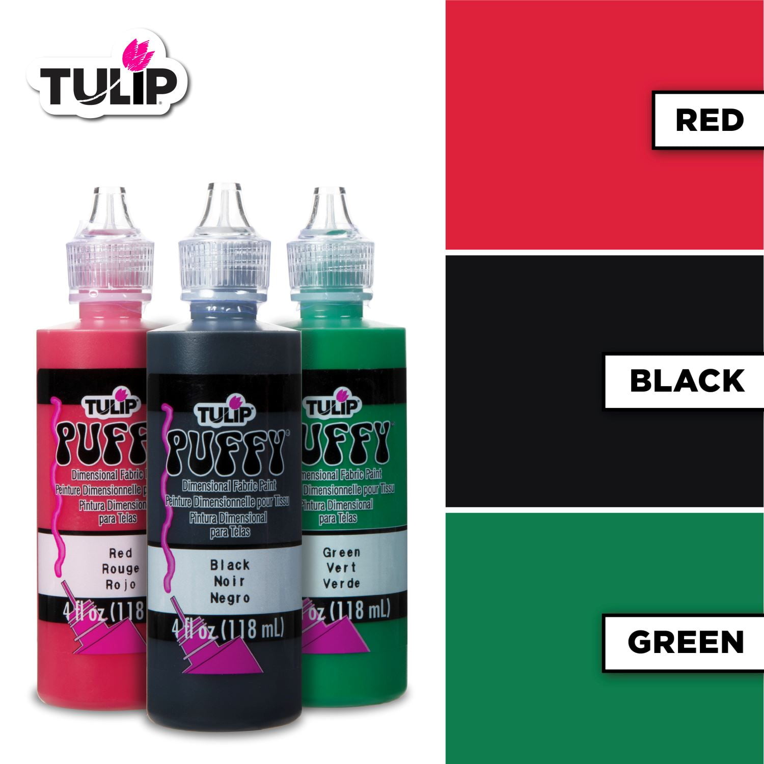 Tulip Dimensional Fabric Paint 4oz Puffy Red