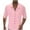 Pink, variant on JURANMO Mens Button Down Shirt 2025 Summer Lightweight Cotton Linen Beach Tops Solid Casual Long Sleeve Spread Collar Shirts Going Out Tops White S Sales Today Clearance