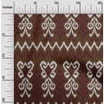 thumbnail image 1 of oneOone Cotton Silk Fabric Chevron & Swirl Ikat Decor Fabric Printed BTY 42 Inch Wide, 1 of 4