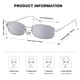 thumbnail image 4 of Gafas de sol SOJOS Y2K Rectángulo Estrecho SJ1187 Plata/Plata, 4 of 5