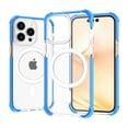 thumbnail image 2 of Dteck For iPhone 14 Plus,Shockproof Rubber Magnetic Mag Safe Transparent Acrylic TPU Case Cover,Blue, 2 of 4