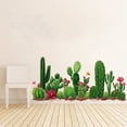 thumbnail image 2 of Adhesivos de pared de estilo nórdico con cactus y plantas de color verde vibrante, 2 of 3