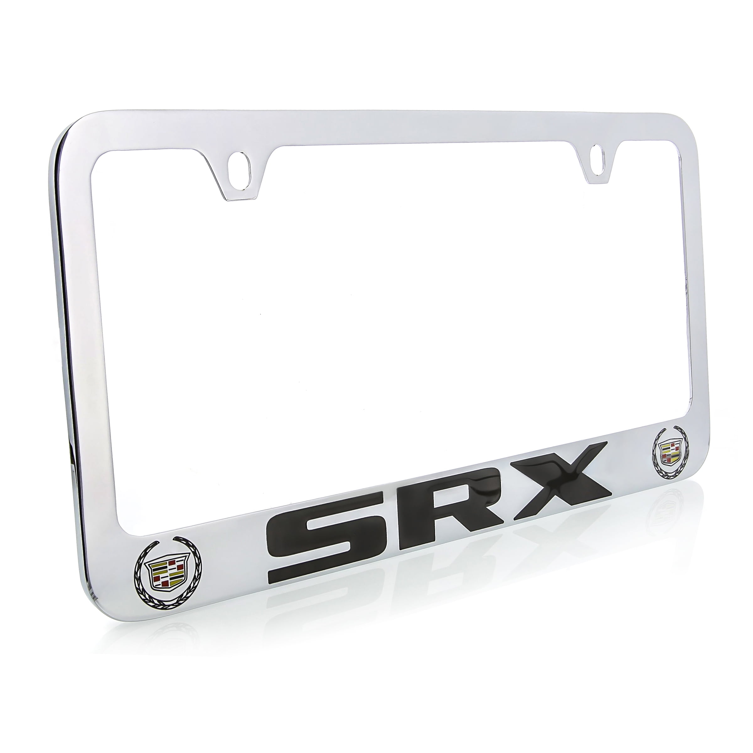 Cadillac SRX Chrome Plated Metal License Plate Frame Holder