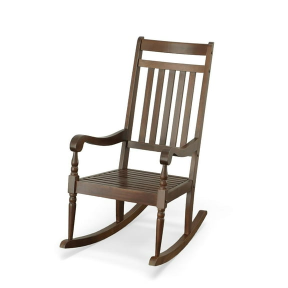 Carolina Classic Belmont Wooden Slat Rocker in Elm