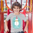 thumbnail image 3 of Tee Hunt Merry Everything Youth T-Shirt Christmas Snowman Holiday Spirit Xmas Kids, Gray, Small, 3 of 5