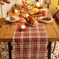 thumbnail image 4 of Red Plaid Snowflake Christmas Table Runner, Winter Holiday Table Runners 72 inches Long Xmas Decorations Indoor Outdoor Farmhouse Home Kitchen Dining Party Decor, 4 of 7