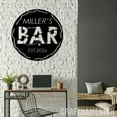 thumbnail image 5 of Craftnamesign Custom Bar Pub Sign Metal Wall Art, Personalized Home Bar Name Sign Drinker Room, 5 of 5