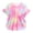 Pink A, variant on Girls Swim Cover Up Short Sleeve Kids Swimsuit Coverups Swimwear Wraps Beach Bathing Suit with Zipper