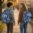 thumbnail image 3 of Chririnla Shark Camouflage Pattern Laptop School Bag with traspirante, Multi-Pocket Lightweight 17 Inch Cartoon School Bag for Camping Travel, 3 of 10