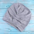 thumbnail image 3 of LEEYNEER1pc Female Nightcap Double-layer Night Hat Multi-function Night Sleeping Head Cover Dark Blue, 3 of 7