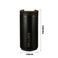 thumbnail image 3 of Stainless Steel Travel Mug, Vacuum Insulated Coffee Cup, Leakproof Thermal Tumbler with Lid for Hot and Cold Drinks, 400ml Durable Portable Double Wall Design, 3 of 9