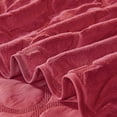 thumbnail image 5 of Home Soft Things 7 Piece Ogee Faux Fur Embroidery Bedspread Set - Tango Red - King (102" x 90"), 5 of 9
