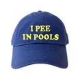 thumbnail image 1 of Adult I Pee In Pools Embroidered Dad Hat, 1 of 1