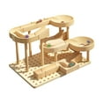 thumbnail image 3 of Pista de canicas de madera para niños, juguete de canicas para armar, rompecabezas único Estilo B, 3 of 9