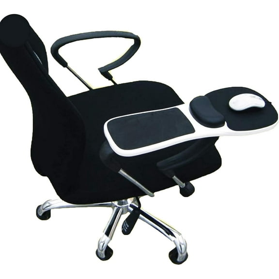 Armrest Mouse pad with arm Wrist Rest Support Adjustable Ergonomic Computer Mouse mat for Chair Home&Office Chair Extender Attachable