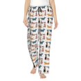 thumbnail image 1 of Balery Dogs Pug Pantalones de pijama para mujer, pijamas ultraligeros, pantalones de estar por casa-XX-Large, 1 of 6
