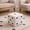 White, variant on Zeiwohndc Dices Pattern Ottoman Foot Rest for Couch Modern Bedroom Dorm Stool Seat