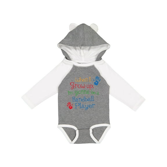 Inktastic Handball Player Future Boys or Girls Long Sleeve Baby Bodysuit