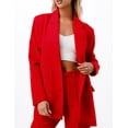 thumbnail image 2 of Blazer oversize cruzado color Rojo AMAD Casual para mujer talla L, 2 of 4