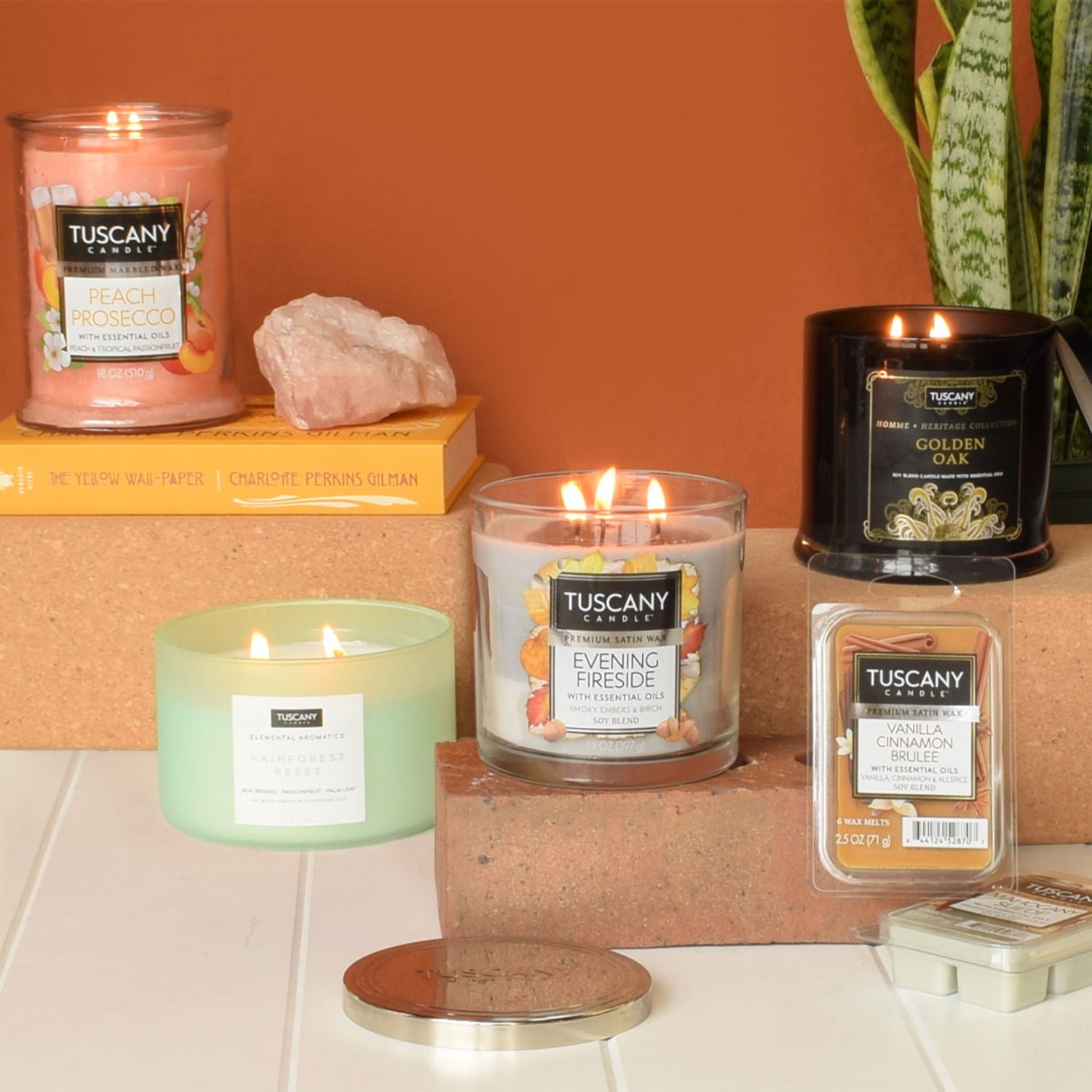 Peach Prosecco Long-Lasting Scented Jar Candle (18 oz)