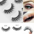 thumbnail image 2 of Reusable Handmade Cross Wispy Lashes Voluminous Cilia Extension Tools False Eyelashes 3D-A06, 2 of 8