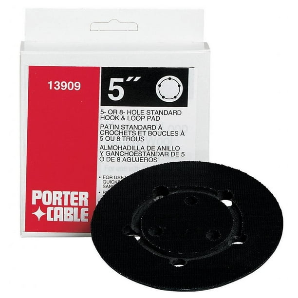Porter Cable 333/334 Sander Velcro 5" Backing Pad (5 or 8 Hole