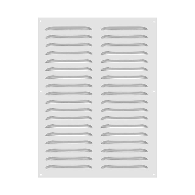 Cubierta de ventilación de aluminio Uxcell de 12 x 16 pulgadas, cubierta de rejilla de aire, cubierta de ventilación HVAC con lamas, tono plateado