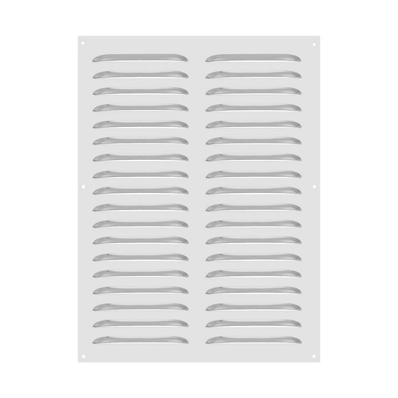 Cubierta de ventilación de aluminio Uxcell de 12 x 16 pulgadas, cubierta de rejilla de aire, cubierta de ventilación HVAC con lamas, tono plateado