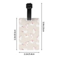 thumbnail image 4 of Luggage Tags for Suitcases, Cute Cartoon Rabbit Flower Leather Bag Luggage Tags ID Label Tags Privacy Protection Travel Bag Labels, 4 of 6
