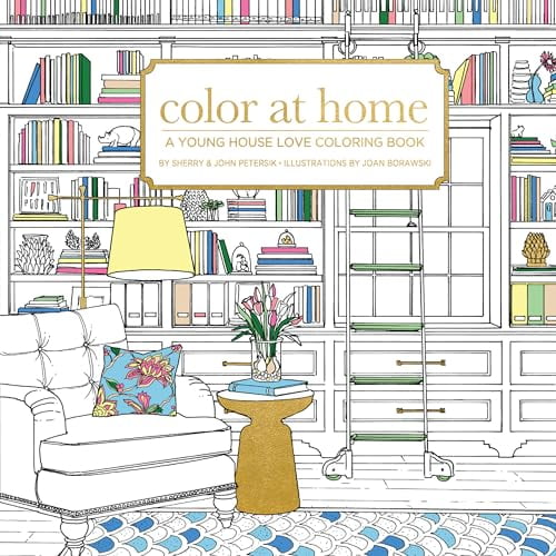 Pre-Owned Color At Home: A Young House Love Coloring Book, 9781944515096, 1944515097, Paperback, Illustrated edition