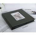 thumbnail image 2 of Álbum de fotos RECUTMS 4x6, 600 fotos, piel sintética verde oscuro, 2 of 6