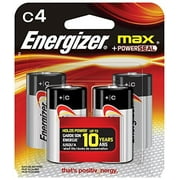 2 Pack - Energizer MAX C Alkaline Batteries 4 Each