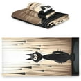 thumbnail image 2 of Cute Black Cat Bath Towels Absorbent Bath Towels Set Soft Towel Set for Home Hotel Decor Gym Swim, 3 Piece Wash cloth, 2 of 7
