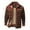 Brick Red, variant on Jackets for Men Vintage Long Sleeve Plaid Flannel Button Down Shirt Jacket Outdoor Casual Relaxed Fit Winter Coats for Men