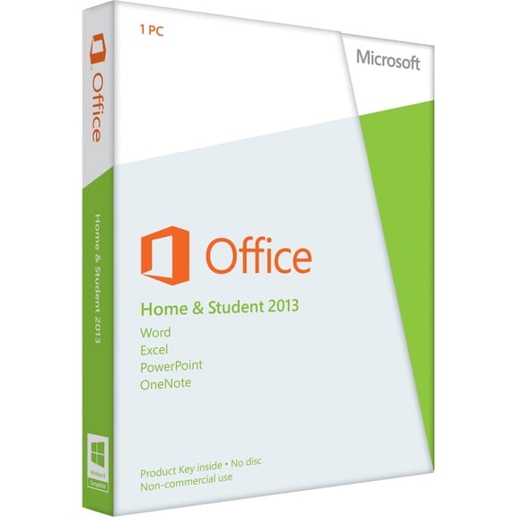 Microsoft Office 2013 Home and Student, Complete Product, 1 PC, 1 User