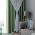 thumbnail image 6 of Blackout Window Curtain Thermal Insulated Window Drapes Grommet Room Darkening Curtain Gradient Color Curtain Valance For Kids Girl Bedroom-39" Width x 78" Length, 1 Panel, 6 of 16