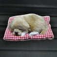 Farfi Cute Simulation Sleeping Puppy Dog Doll Toy with Sound Kid Toy