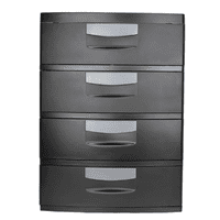 Hyper Tough 4 Drawer Plastic Garage Storage Cabinet