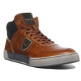 thumbnail image 1 of Pantofola D'Oro Frederico Mid Men's Hi Top Lace Up Leather Vintage Sneaker In Tan Size 9, 1 of 6
