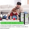 thumbnail image 3 of 2 True HEPA Replacement Filter H and 4 Carbon Pre Filter B Compatible with Honeywell Filter H HRF-H1 HRF-H2,Compatible with Honeyw, 3 of 9