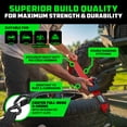 thumbnail image 4 of Rhino USA Heavy Duty 2" x 10' Retractable Ratchet Straps 3,033lb Break Strength (Red 2-Pack), 4 of 8